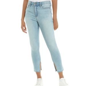 Crown & Ivy Highrise Skinny Denim with Ankle Slit